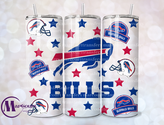 BUFFALO BILLS-20-SKINNY SUBLIMATION TUMBLER TRANSFER