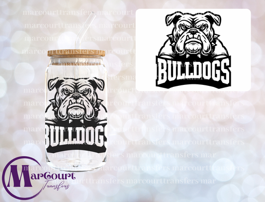 BULLDOGS LOGO-DECAL-UV DTF CUP WRAP