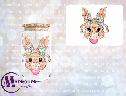 BUNNIE BUBBLE N BOW-DECAL-UV DTF CUP WRAP