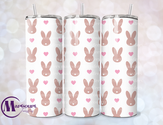 BUNNIES N HEARTS-20 OZ-UV DTF CUP WRAP