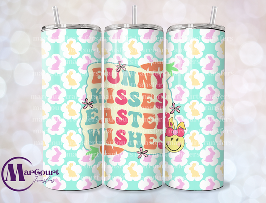 BUNNY KISSES EASTER WISHES-SKINNY TUMBLER TRANSFER