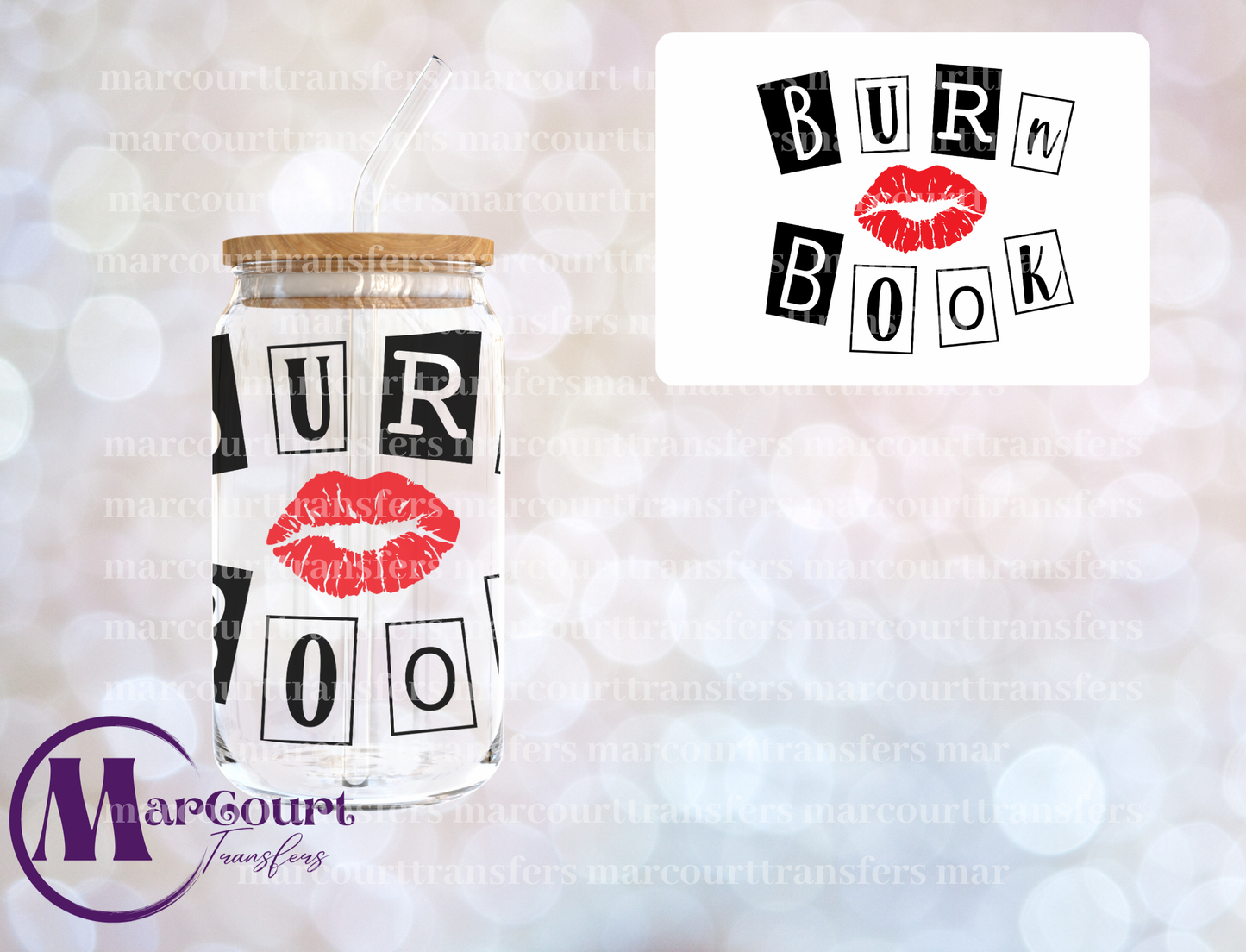 BURN BOOK-DECAL-UV DTF CUP WRAP