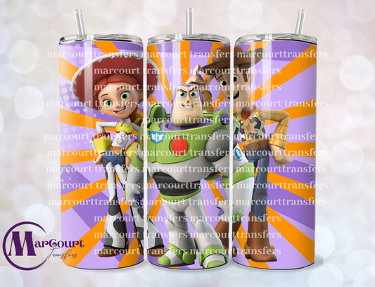 BUZZ JESSIE AND WOODY-SKINNY TUMBLER TRANSFER
