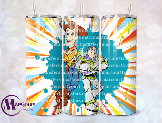 BUZZ AND WOODY-SKINNY TUMBLER TRANSFER