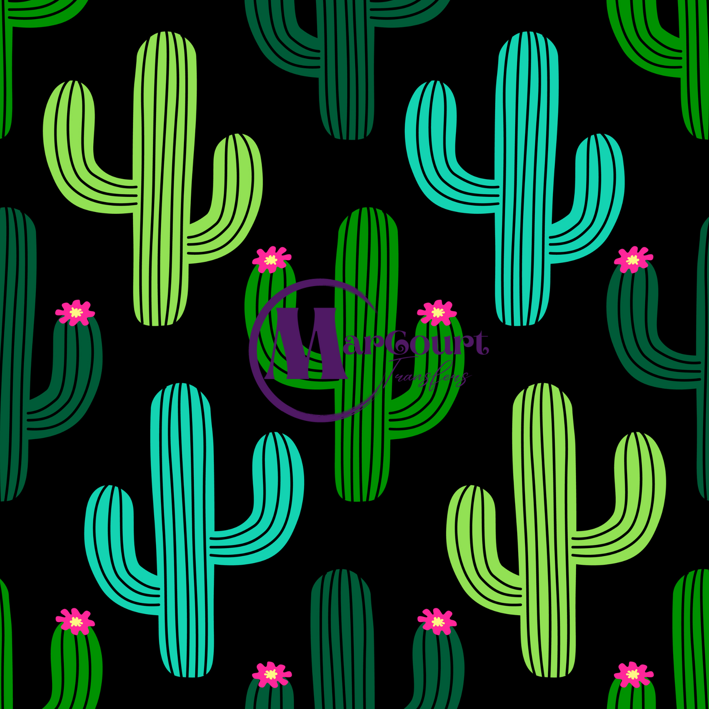 CACTUS-VINYL PATTERN 12 X 12