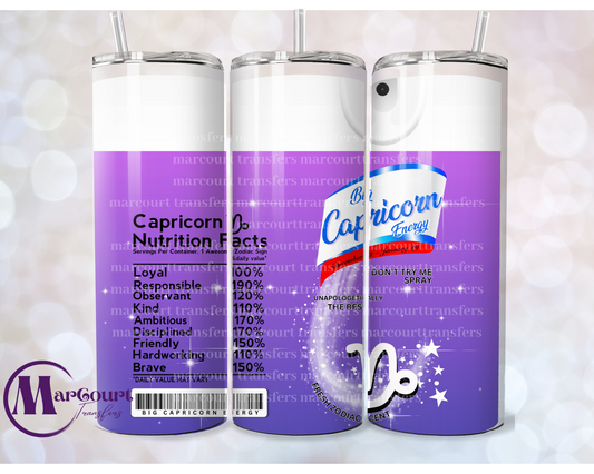 CAPRICORN SPRAY-SKINNY TUMBLER TRANSFER