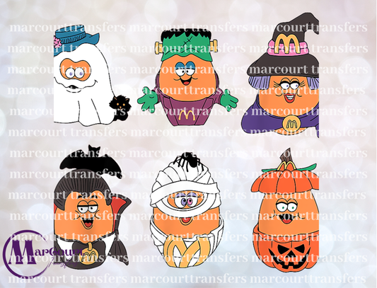 CHICKEN NUGGET HALLOWEEN RETRO ELEMENTS