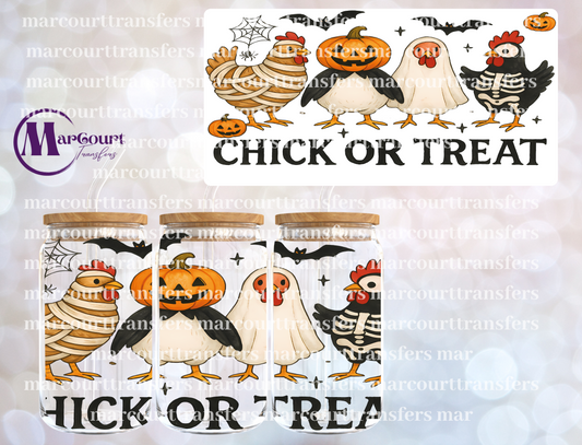 CHICK OR TREAT-16 0Z-UV DTF CUP WRAP