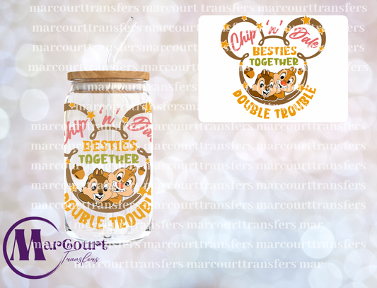 CHIP N DALE BESTIES TOGETHER-DECAL-UV DTF CUP WRAP