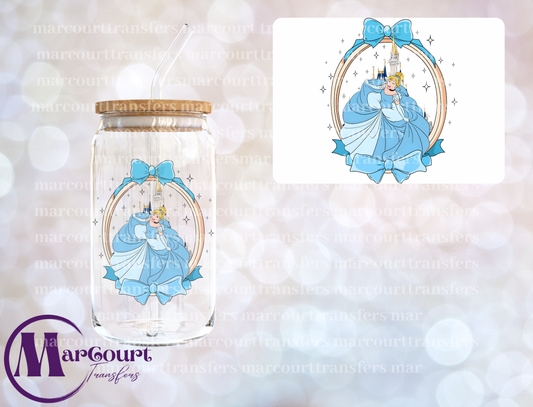 CINDERELLA MIRROR 1-DECAL-UV DTF CUP WRAP