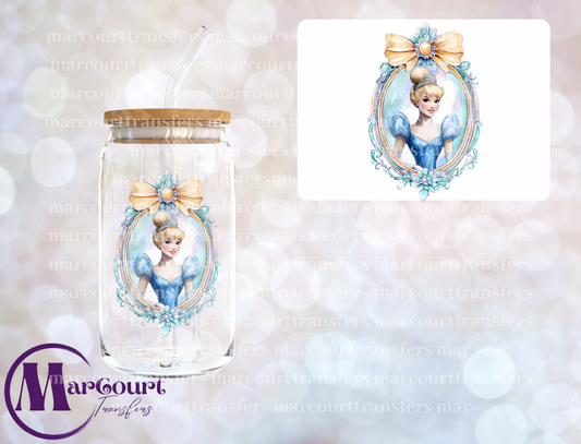 CINDERELLA  MIRROR 2 -DECAL-UV DTF CUP WRAP