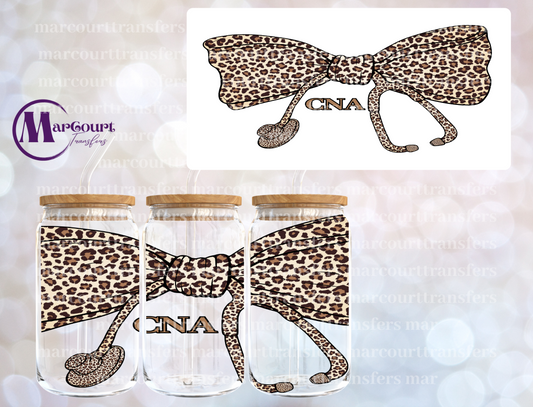 CNA LEOPARD BOW-16 0Z-UV DTF CUP WRAP