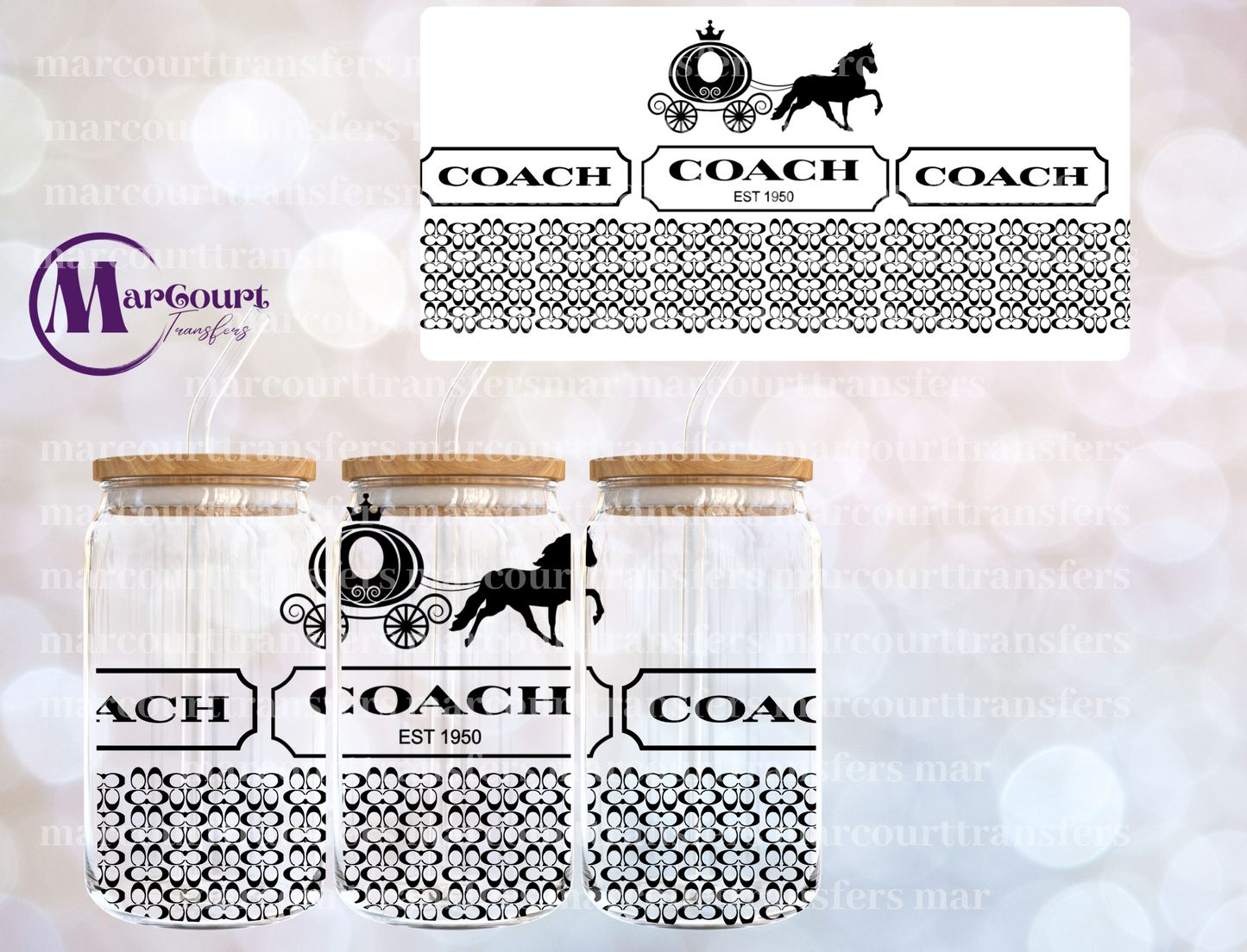 COACH DUPE-16 0Z-UV DTF CUP WRAP