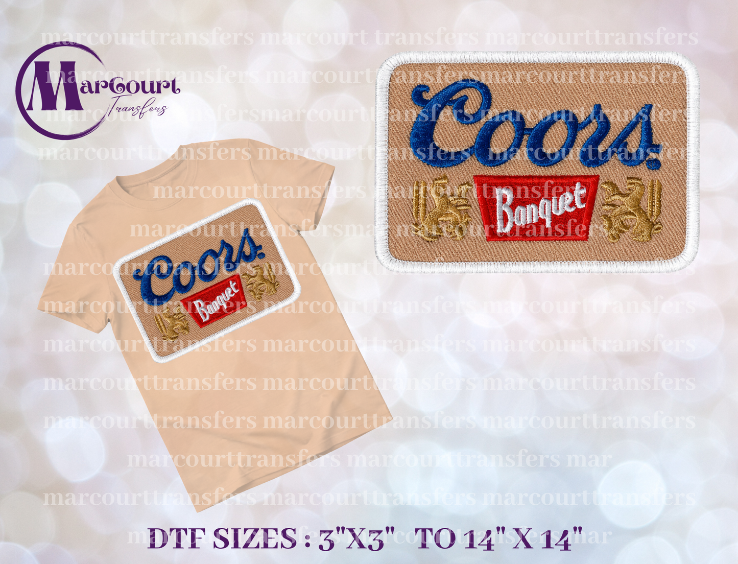 DTF-COORS BANQUET FAUX PATCH