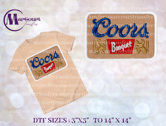 DTF-COORS BANQUET FAUX PATCH