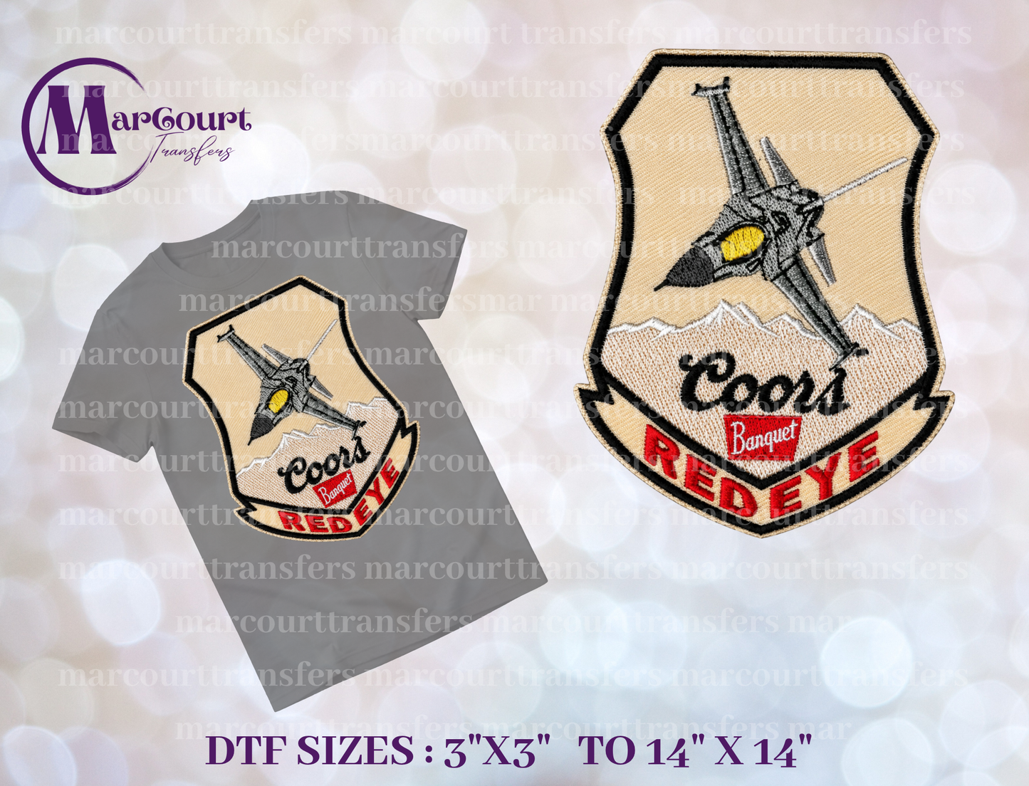 DTF-COORS BANQUET REDEYE FAUX PATCH