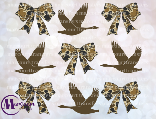 CAMO DUCKS AND BOWS ELEMENTS 1