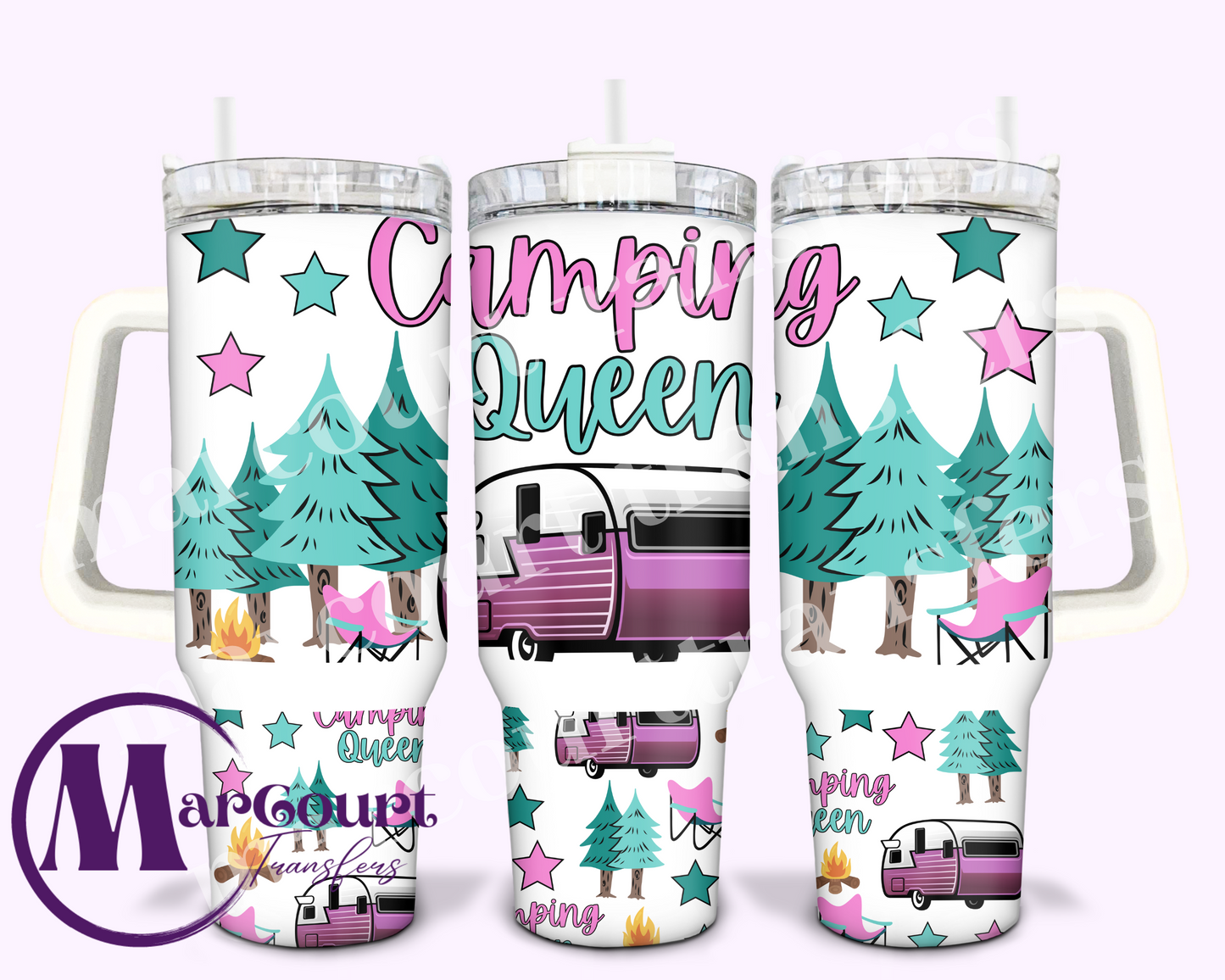 CAMPING QUEEN-40 0Z-UV DTF CUP WRAP