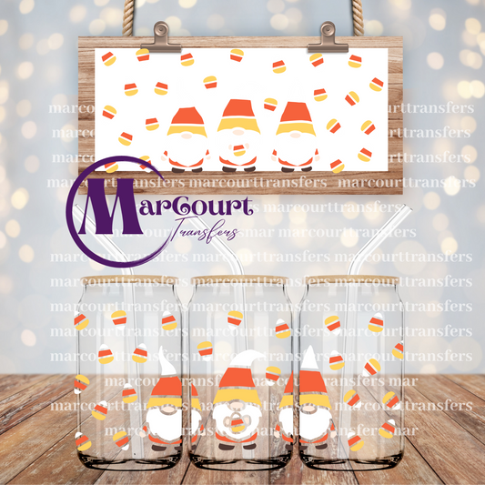 CANDY CORN GNOMES-16 0Z-UV DTF CUP WRAP