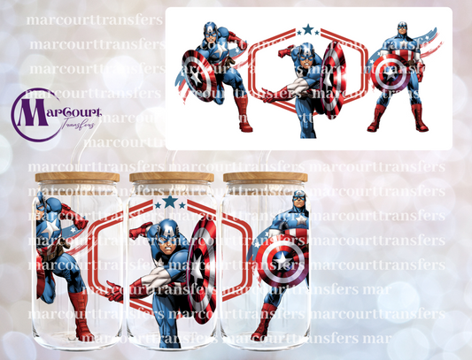 CAPTAIN AMERICA 3-16 0Z-UV DTF CUP WRAP