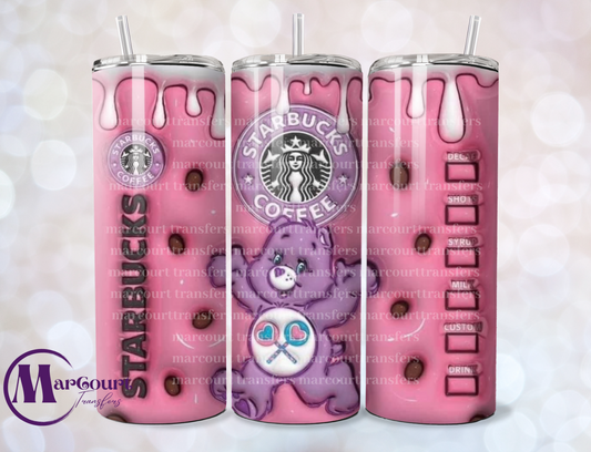 CARE BEAR STARBUCKS-SKINNY TUMBLER TRANSFER