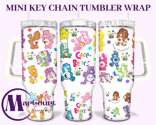 CARE BEARS-MINI TUMBLER KEYCHAIN WRAP