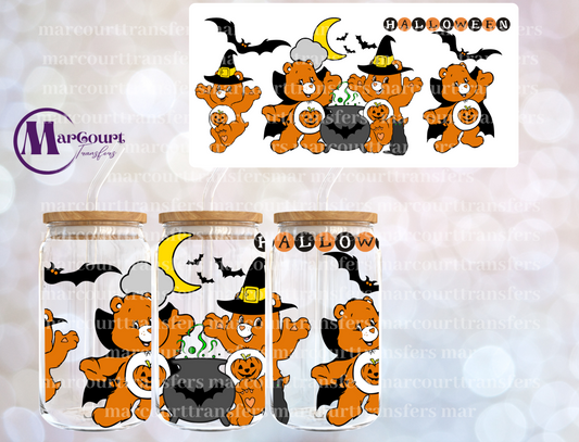 CARE BEARS HALLOWEEN-16 0Z-UV DTF CUP WRAP