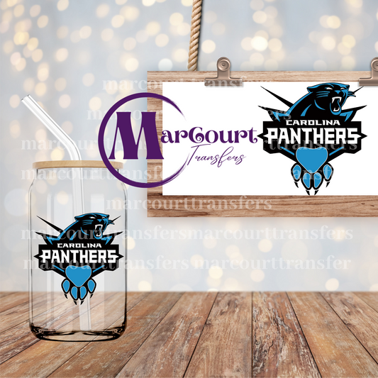 CAROLINA PANTHERS-DECAL-UV DTF CUP WRAP