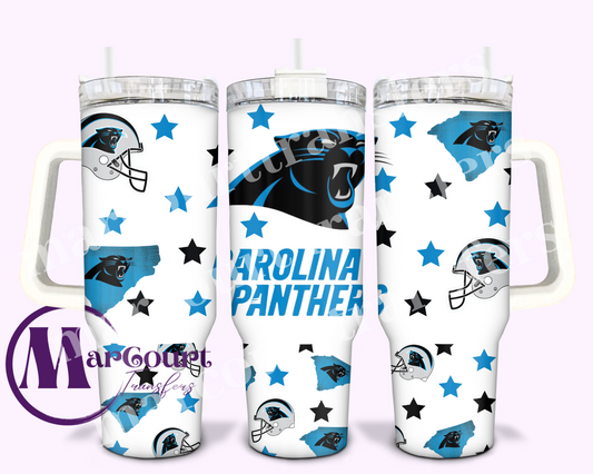 CAROLINA PANTHERS-40 OZ-UV DTF CUP WRAP