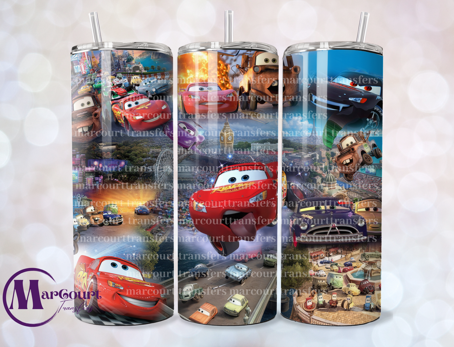 CARS-SKINNY TUMBLER TRANSFER