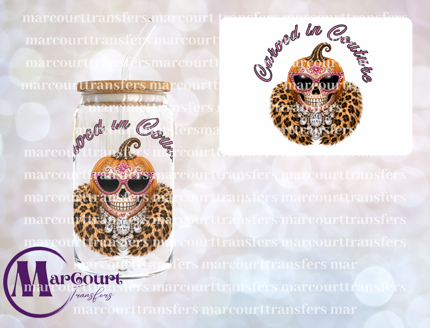 CARVED IN COUTURE-UV DTF CUP WRAP