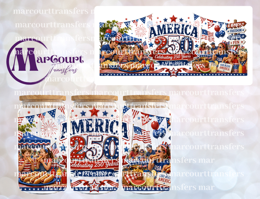 CELEBRATING 250 YEARS-16 0Z-UV DTF CUP WRAP