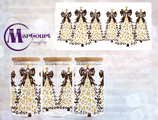 CHEETAH TREES-16 0Z-UV DTF CUP WRAP