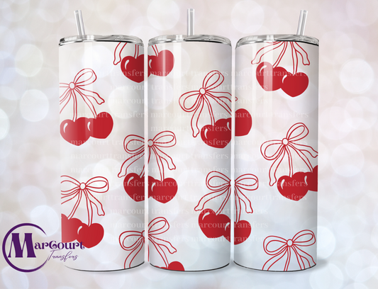 CHERRIES 2-SKINNY TUMBLER TRANSFER