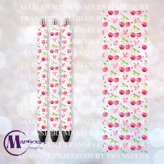 CHERRIES AND BOWS PEN 1-UV PEN WRAP