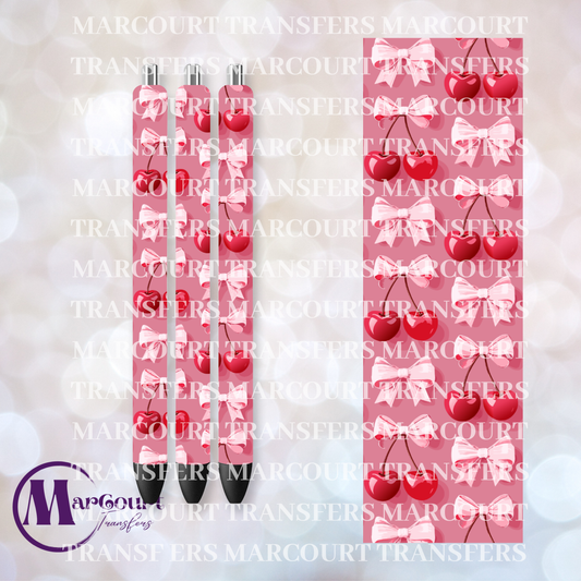CHERRIES AND BOWS PEN 2-UV PEN WRAP