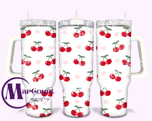 CHERRY HEART-40 0Z-UV DTF CUP WRAP