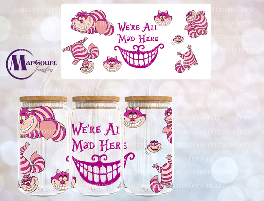 CHESHIRE CAT-16 0Z-UV DTF CUP WRAP