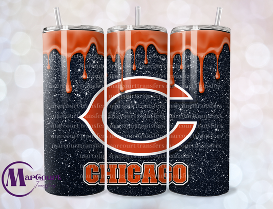 CHICAGO BEARS-SKINNY TUMBLER TRANSFER