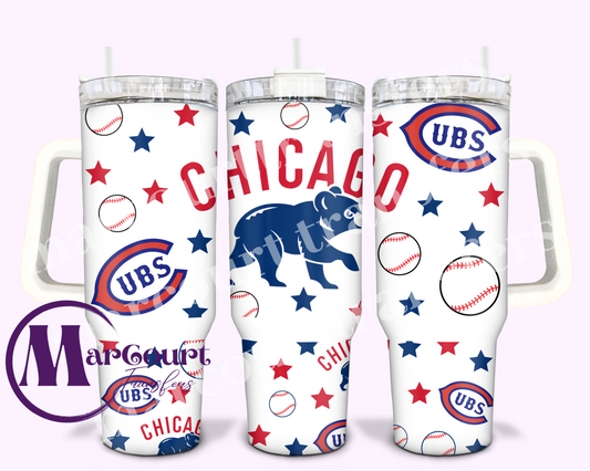 CHICAGO CUBS-40 0Z-UV DTF CUP WRAP