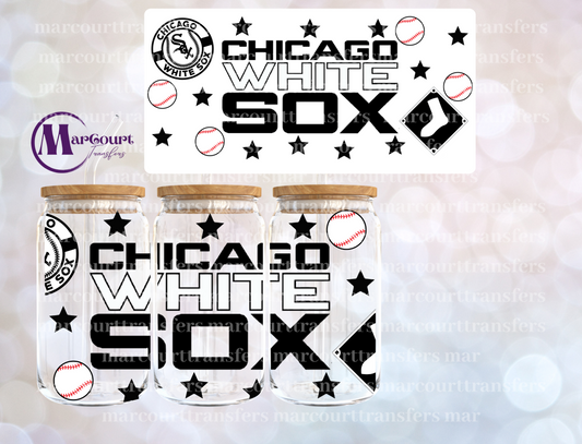 CHICAGO WHITE SOX-16 0Z-UV DTF CUP WRAP