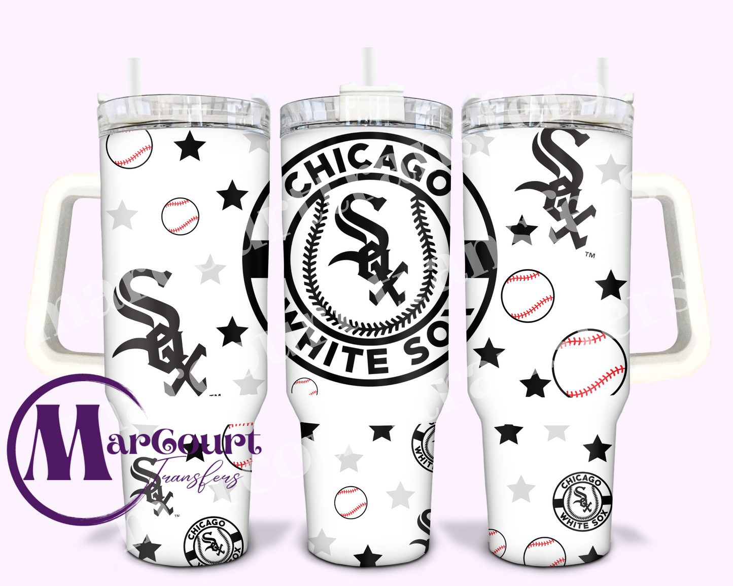 CHICAGO WHITE SOX-40 0Z-UV DTF CUP WRAP