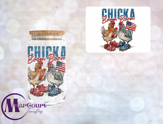 CHICKA BOOM BOOM-DECAL-UV DTF CUP WRAP