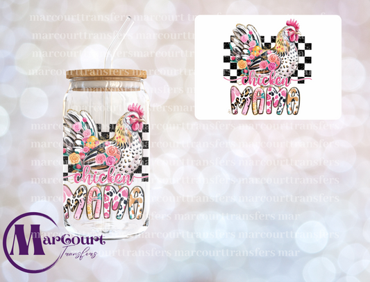 CHICKEN MAMA-DECAL-UV DTF CUP WRAP