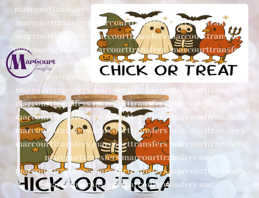 CHICK OR TREAT-16 0Z-UV DTF CUP WRAP