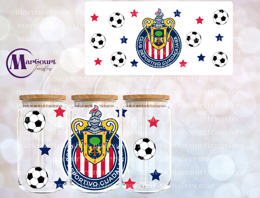 CHIVAS DE GUADALAJARA (SOCCER)-16 0Z-UV DTF CUP WRAP