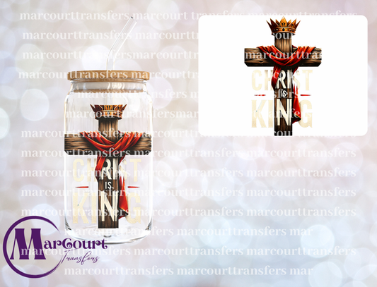 CHRIST IS KING CROSS-DECAL-UV DTF CUP WRAP