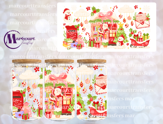 CHRISTMAS BOOKSTORE-16 0Z-UV DTF CUP WRAP
