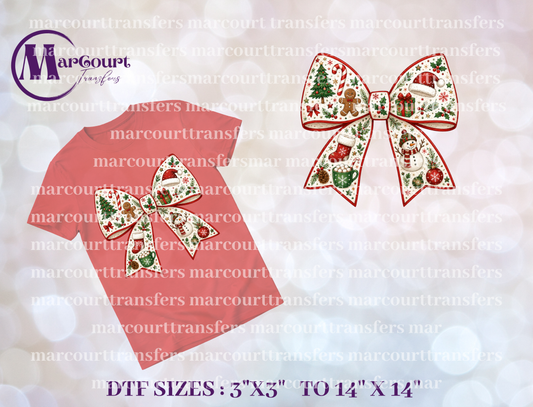DTF-CHRISTMAS BOW