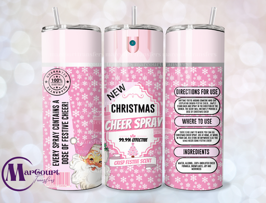 CHRISTMAS CHEER SPRAY-SKINNY TUMBLER TRANSFER